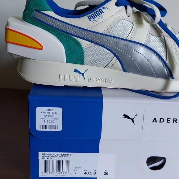 Puma RS-100 Ader Error Whisper White LAPIS blue new in box  display picture 3